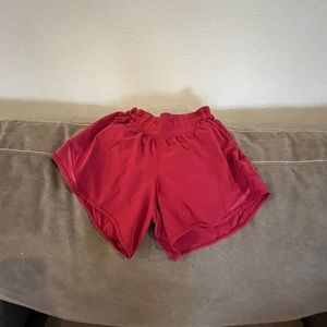 Dark pink lululemon shorts